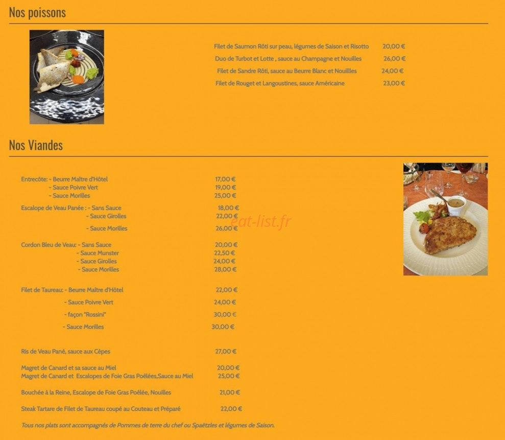 Restaurant au zoll — carte page 4