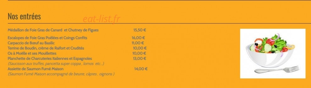 Restaurant au zoll — carte page 1