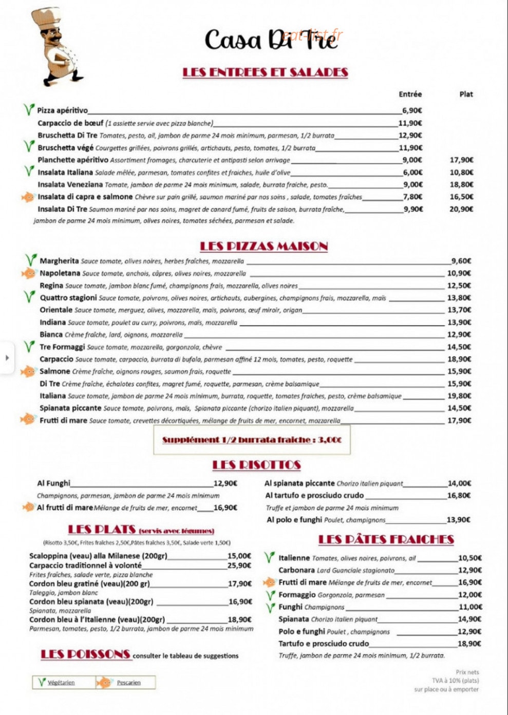 La Casa Di Tre — carte page 1