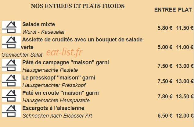 Auberge B'm Hans — carte page 3