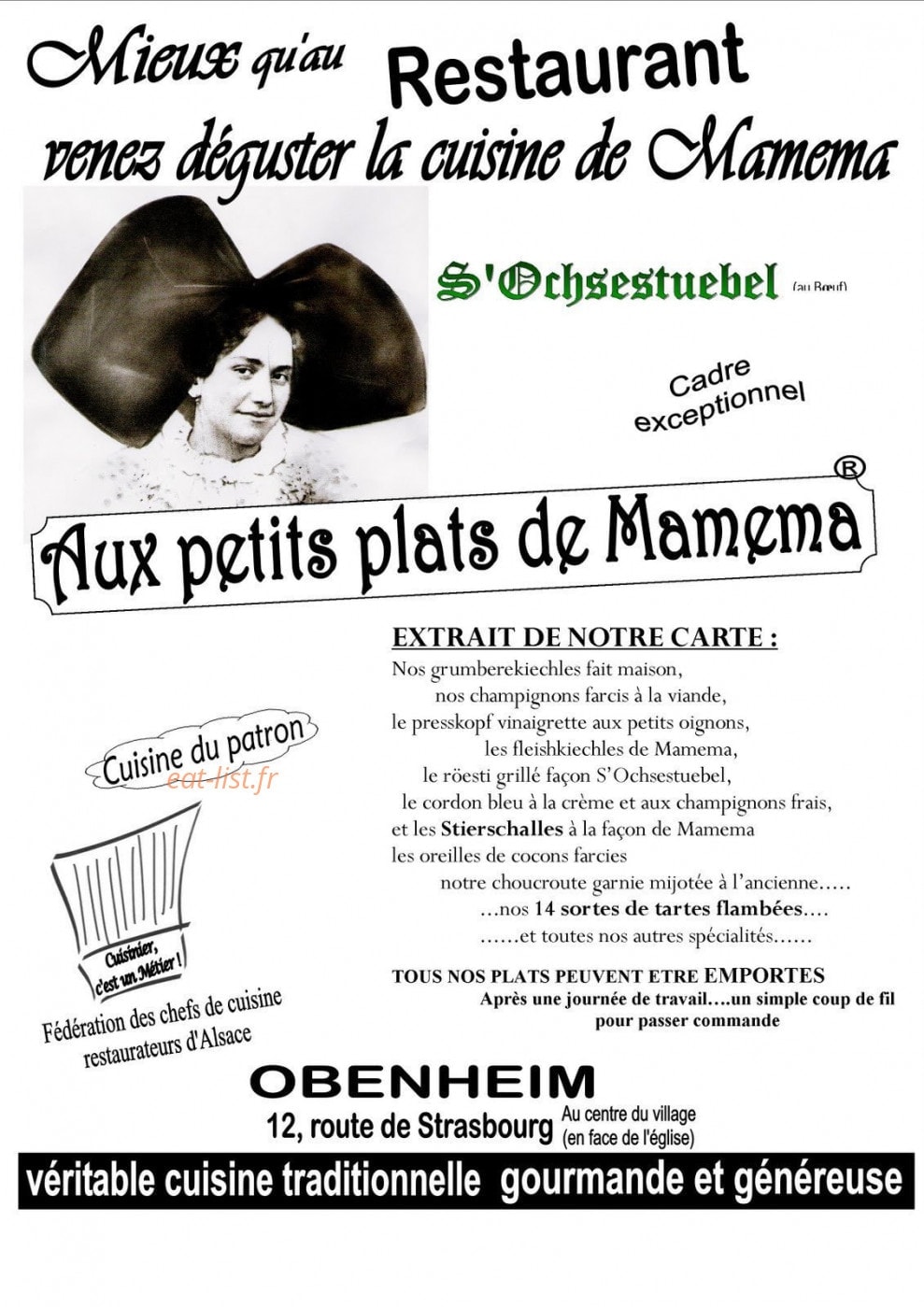 Aux Petits Plats De Mamema — carte page 2