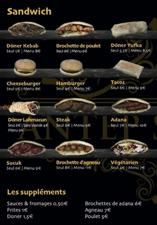 Antep Sofrasi — carte page 2