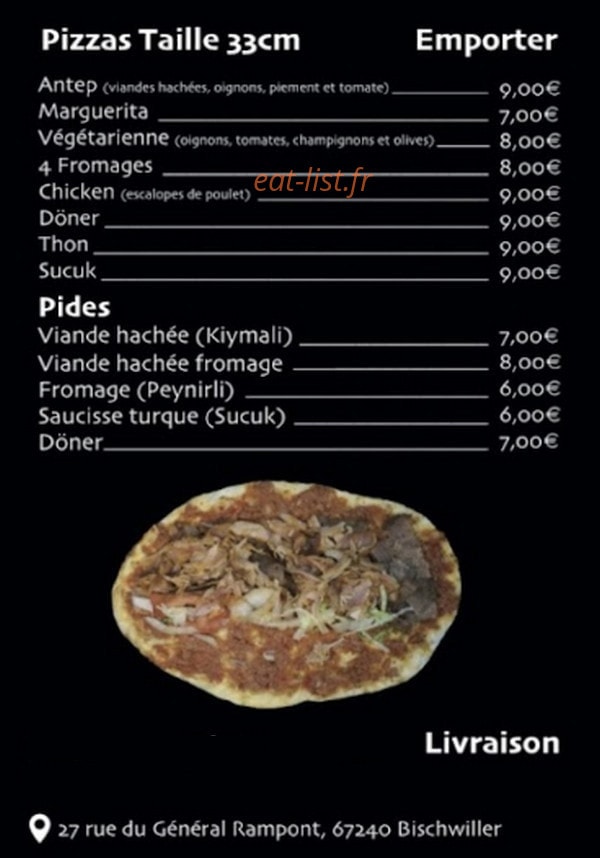 Antep Sofrasi — carte page 1