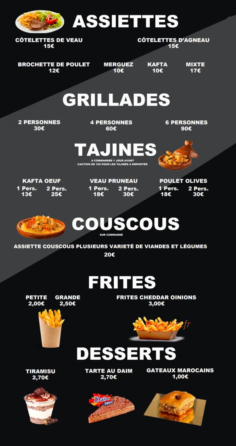 Grillades Sidi Ghazi — carte page 2
