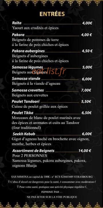 Le Derviche — carte page 1