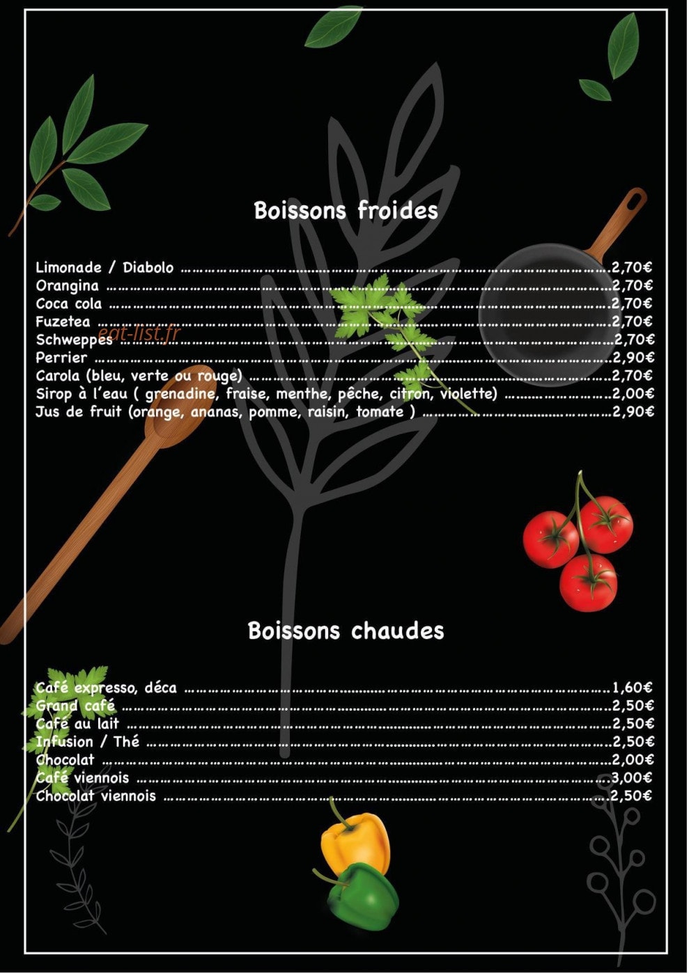 Restaurant Le Napoli — carte page 5