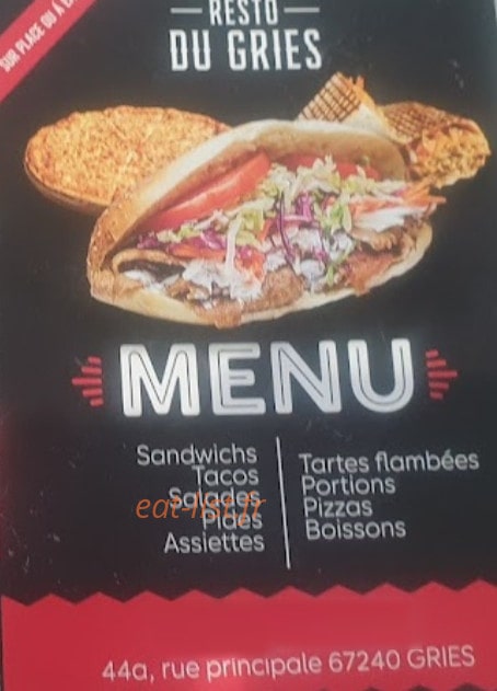 Resto gries — carte page 1