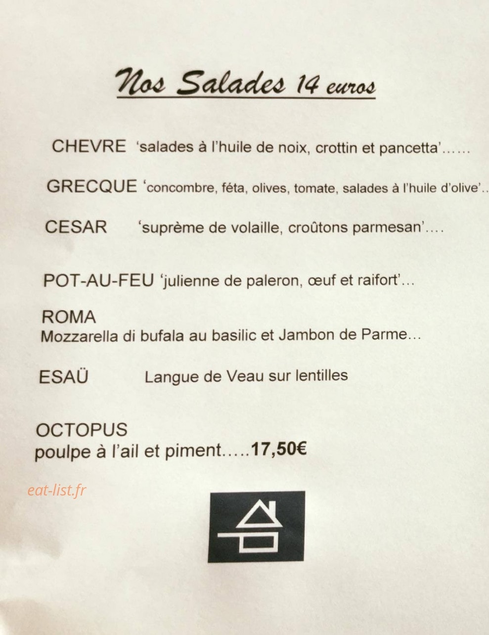Au Cerf — carte page 3