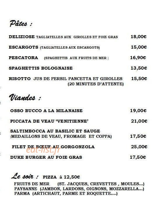 Au Cerf — carte page 2