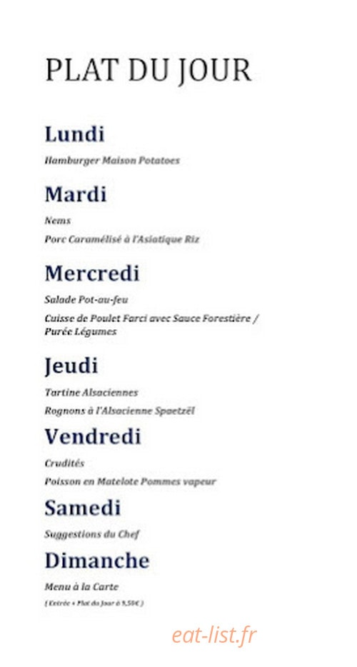 Resto Du Monde — carte page 2