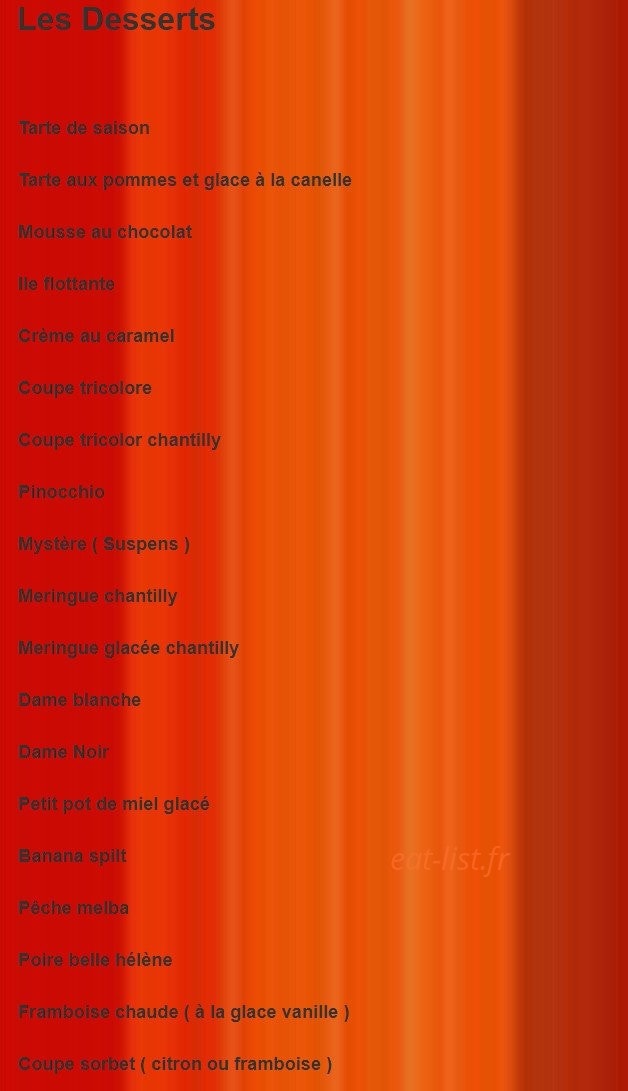 Au Soleil — carte page 7