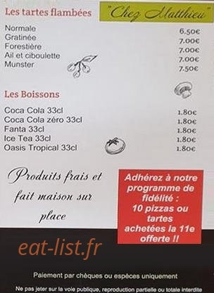 Chez Matthieu — carte page 2