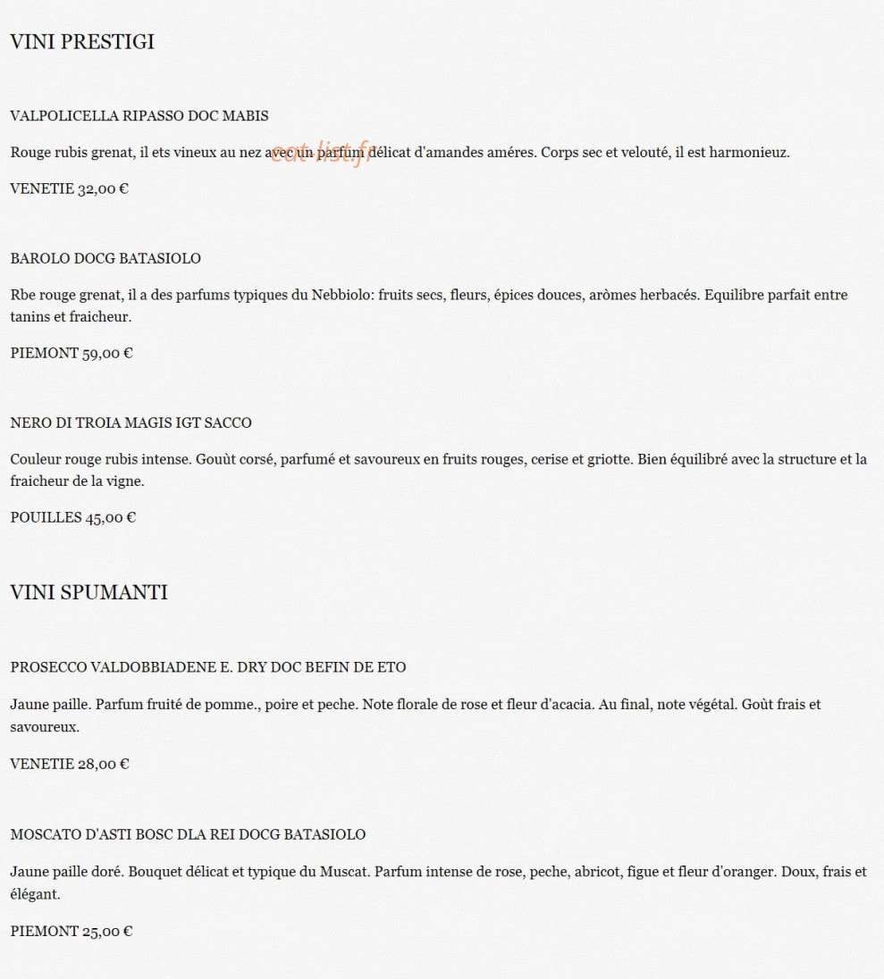 La Tavola d'Italia — carte page 7