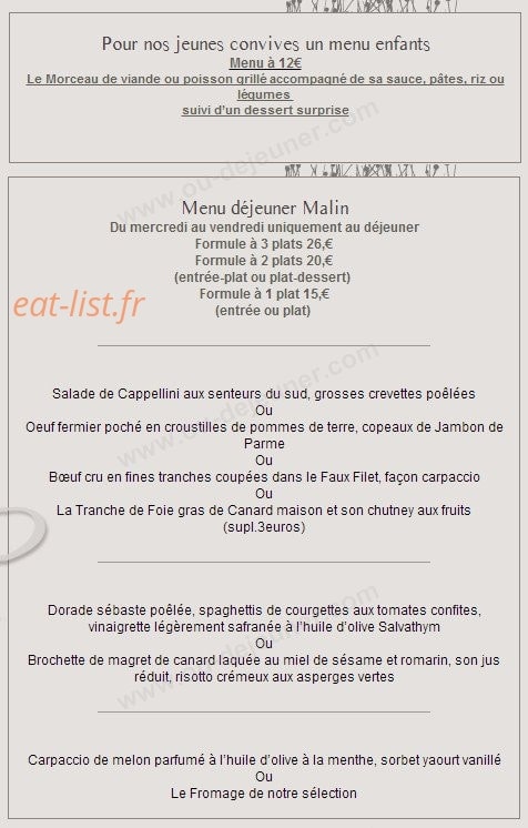 Auberge Baechel-Brunn — carte page 2