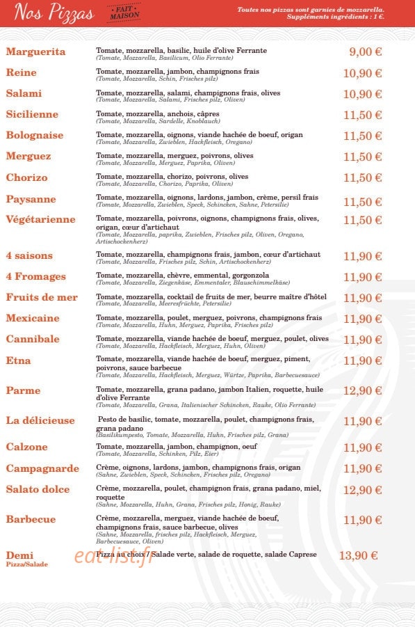 La Taverne du Soultzerland — carte page 2