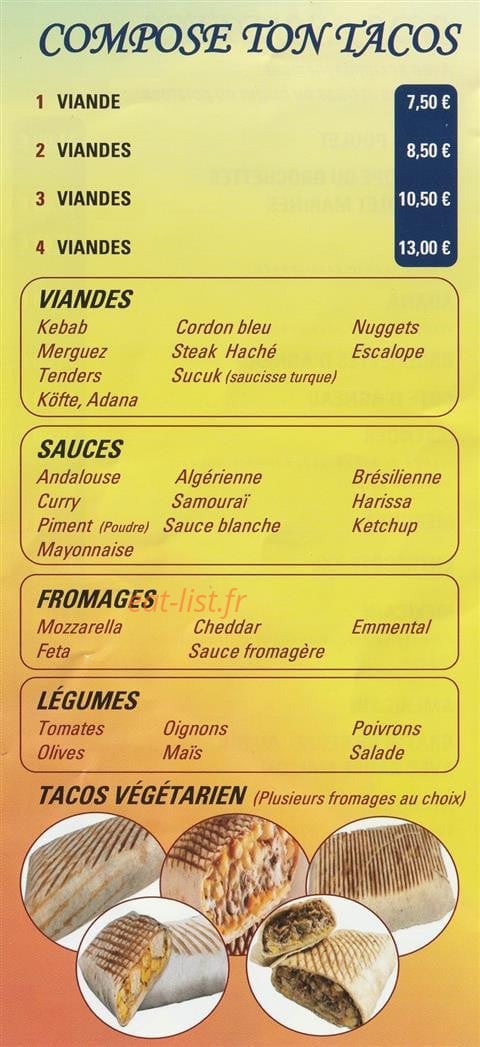 Restaurant Nil — carte page 4