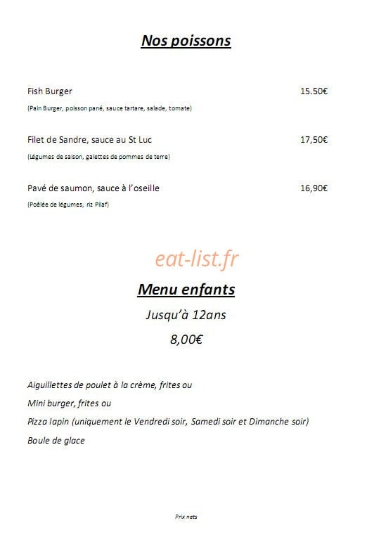 Le Plazza — carte page 4