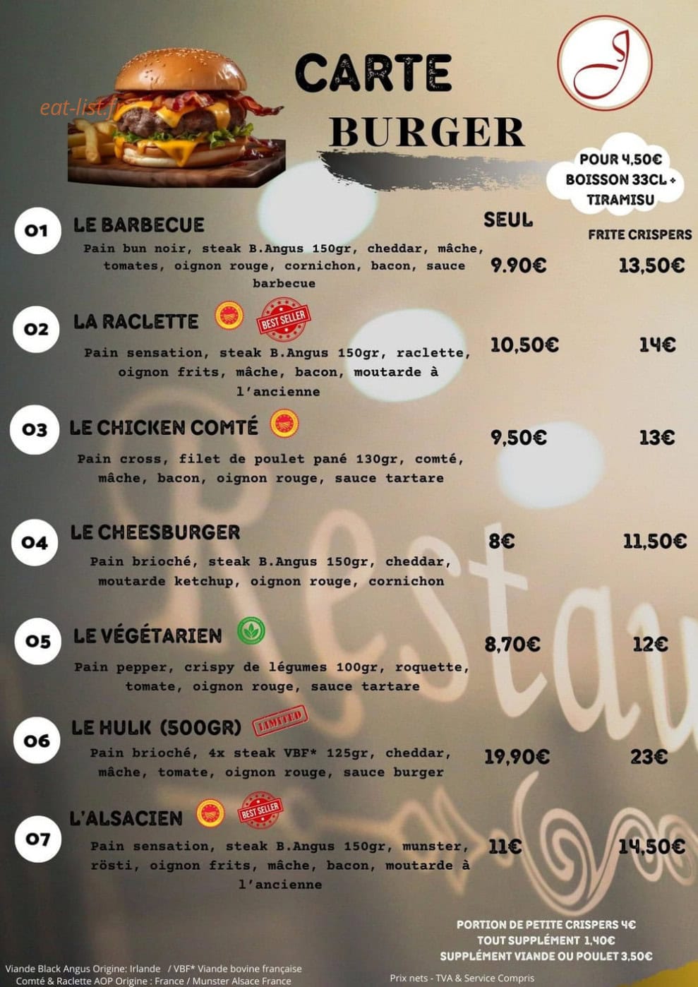 Snack Chez Jules — carte page 2