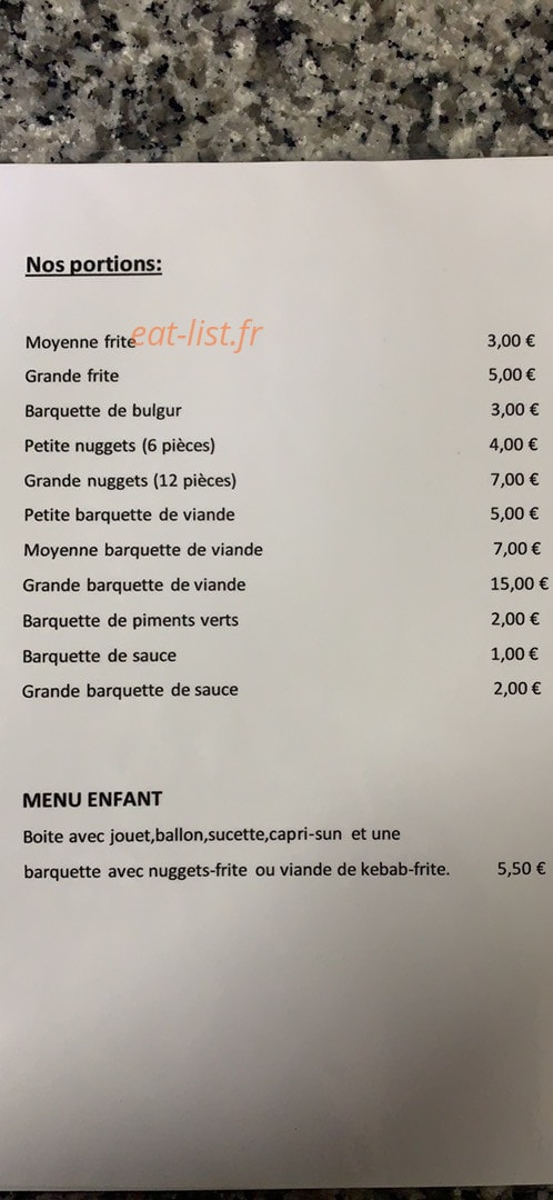 Mondial Kebab — carte page 3