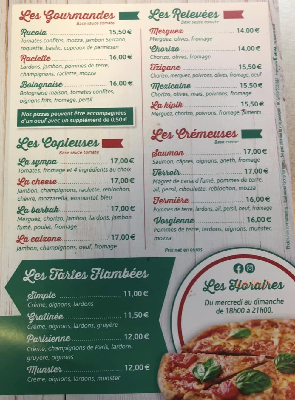 A Boa Pizza — carte page 2