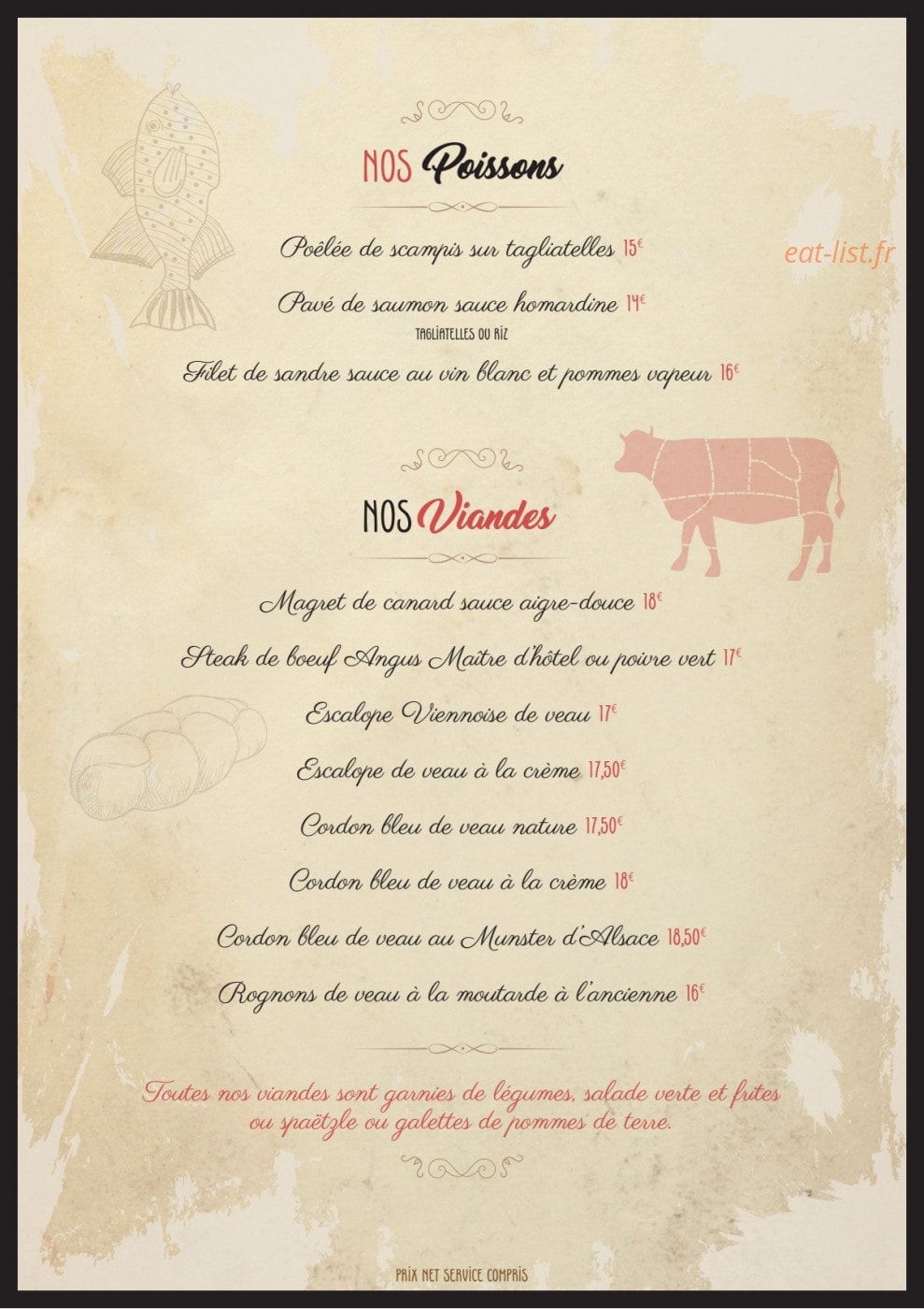 Au Boeuf — carte page 5