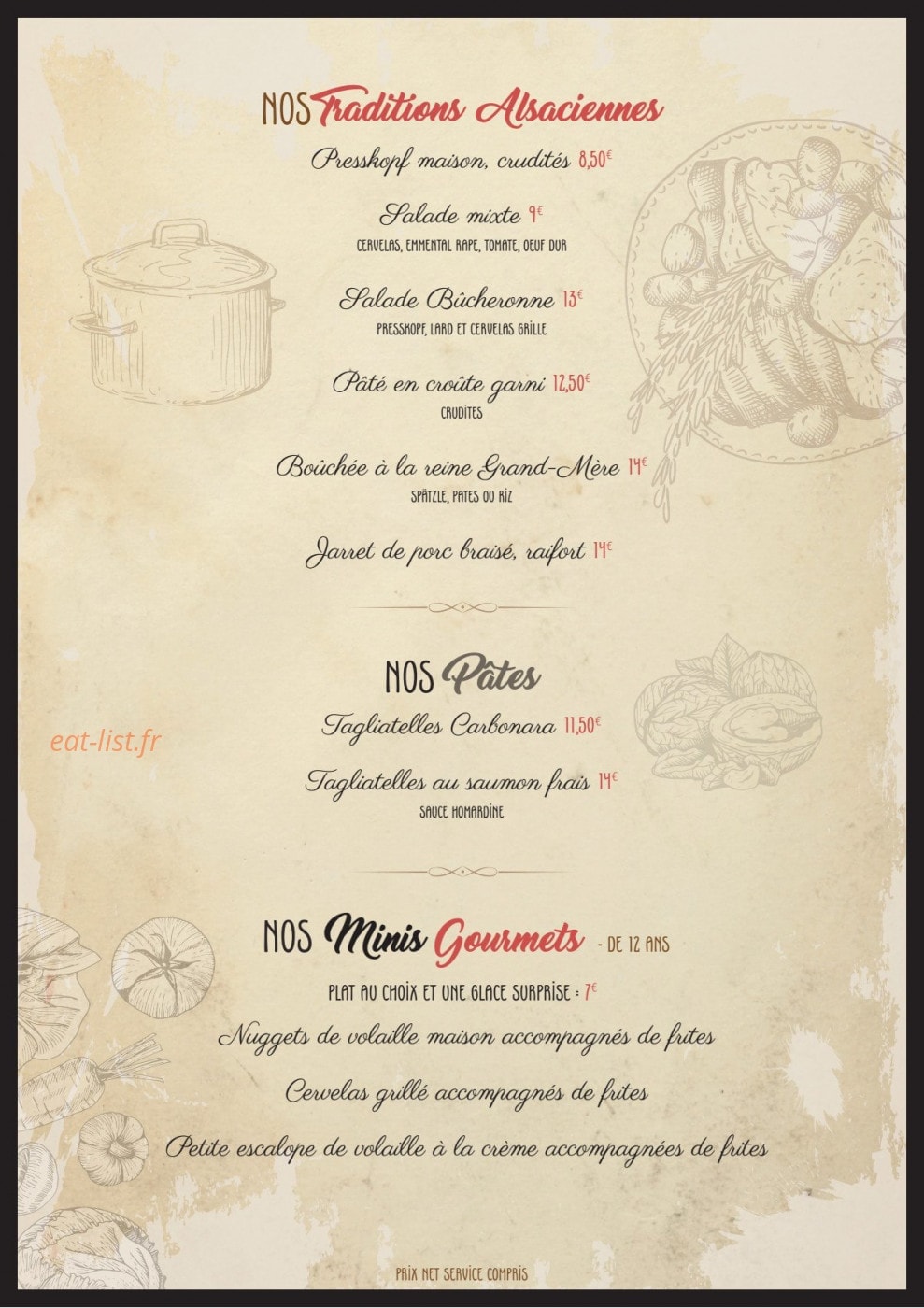 Au Boeuf — carte page 4