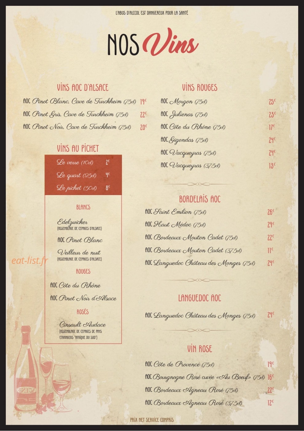 Au Boeuf — carte page 7