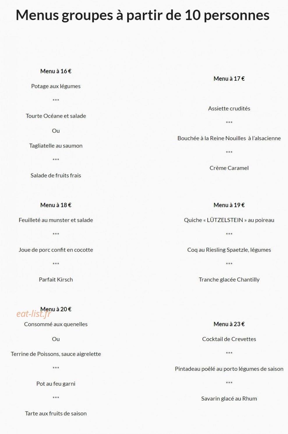 Au Lion d'Or — carte page 8