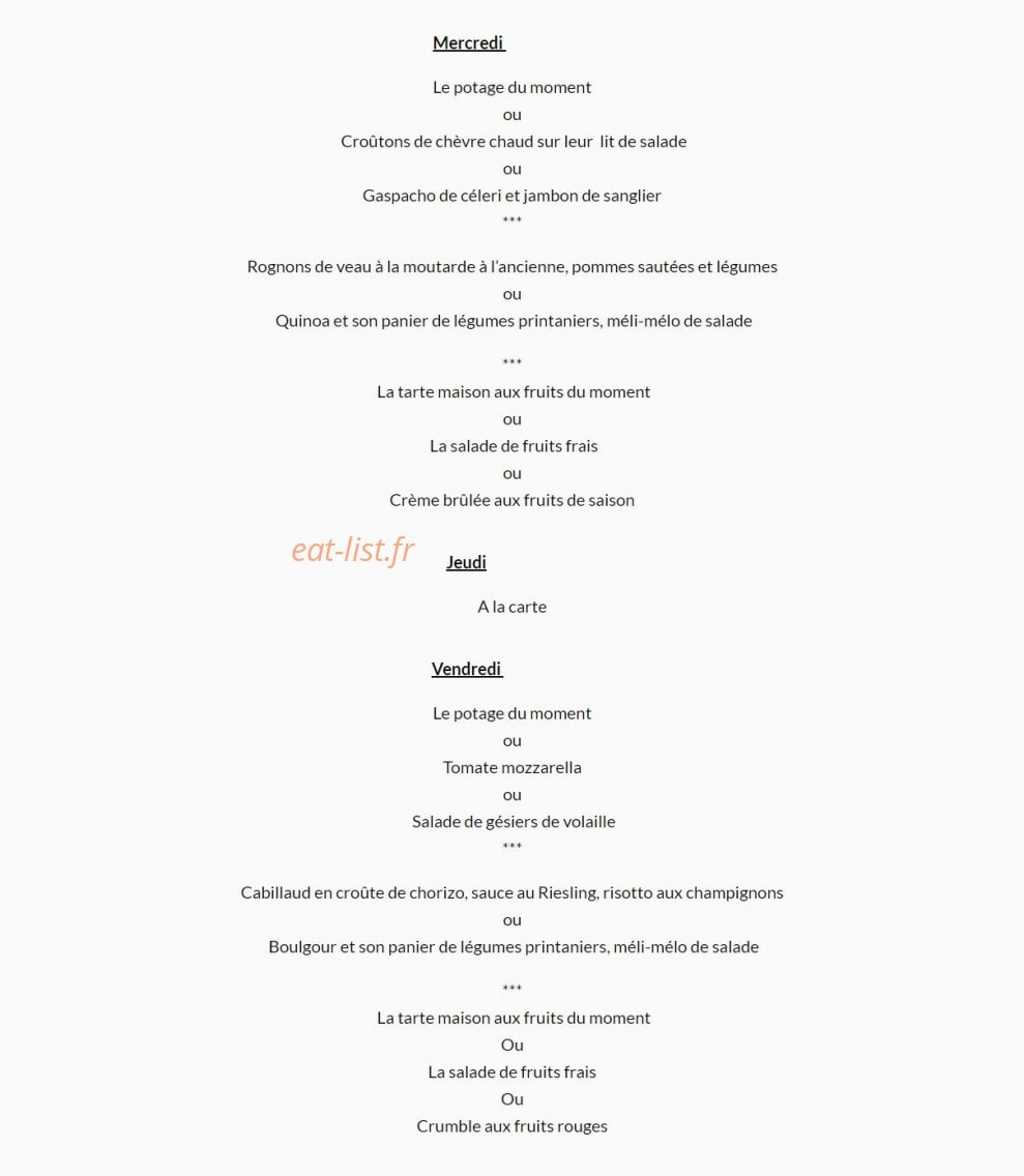 Au Lion d'Or — carte page 11
