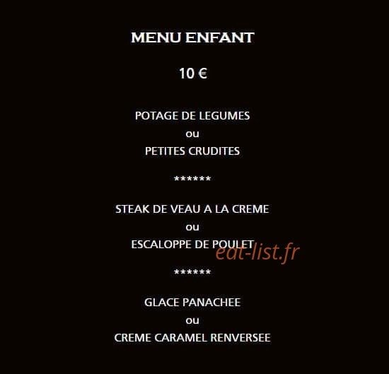 Hôtel-restaurant des Vosges — carte page 3