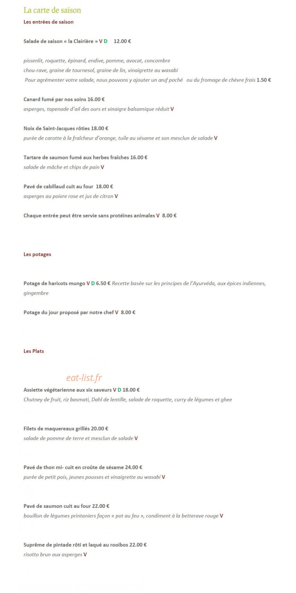 La clairière — carte page 3