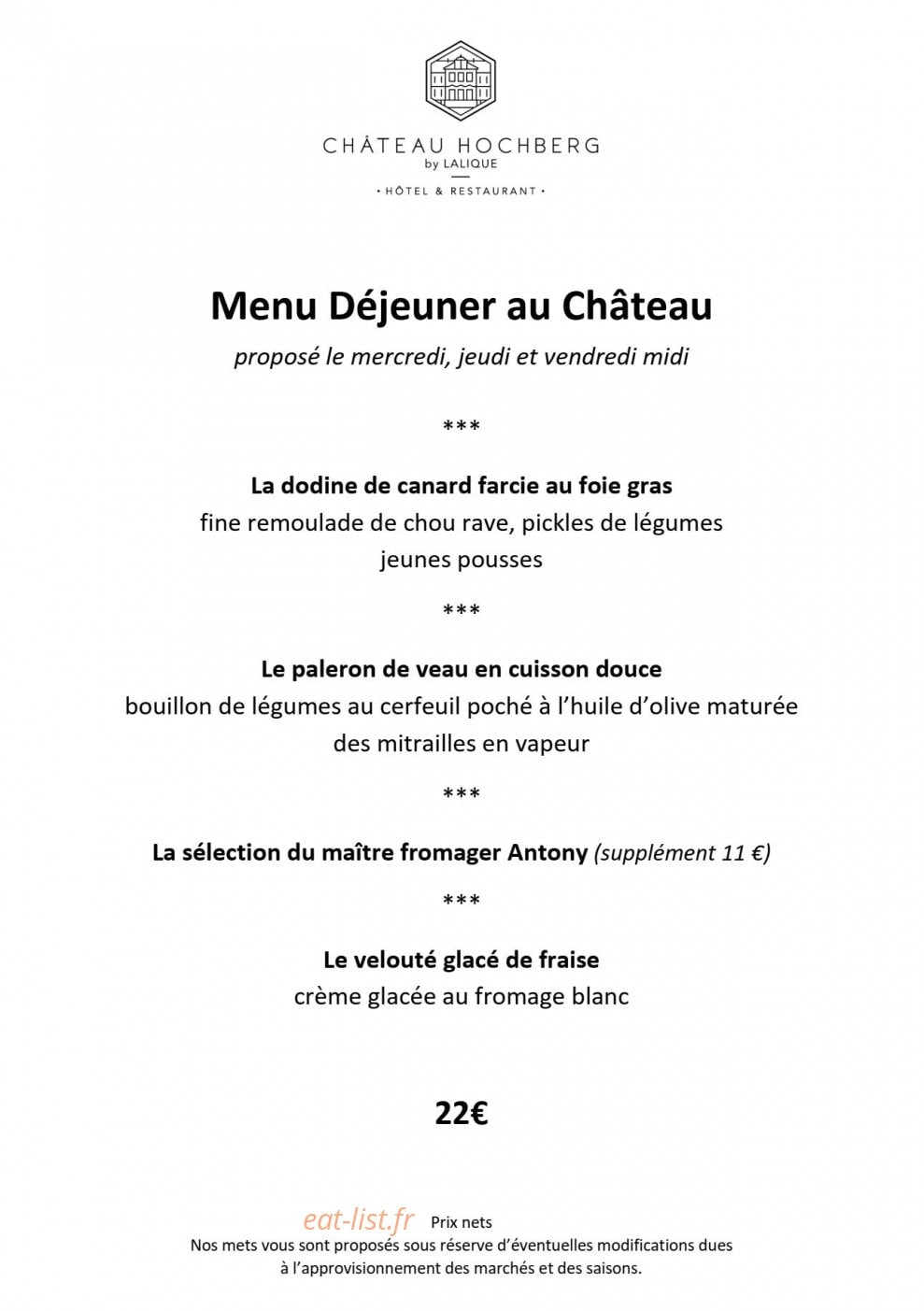 Château Hochberg — carte page 6