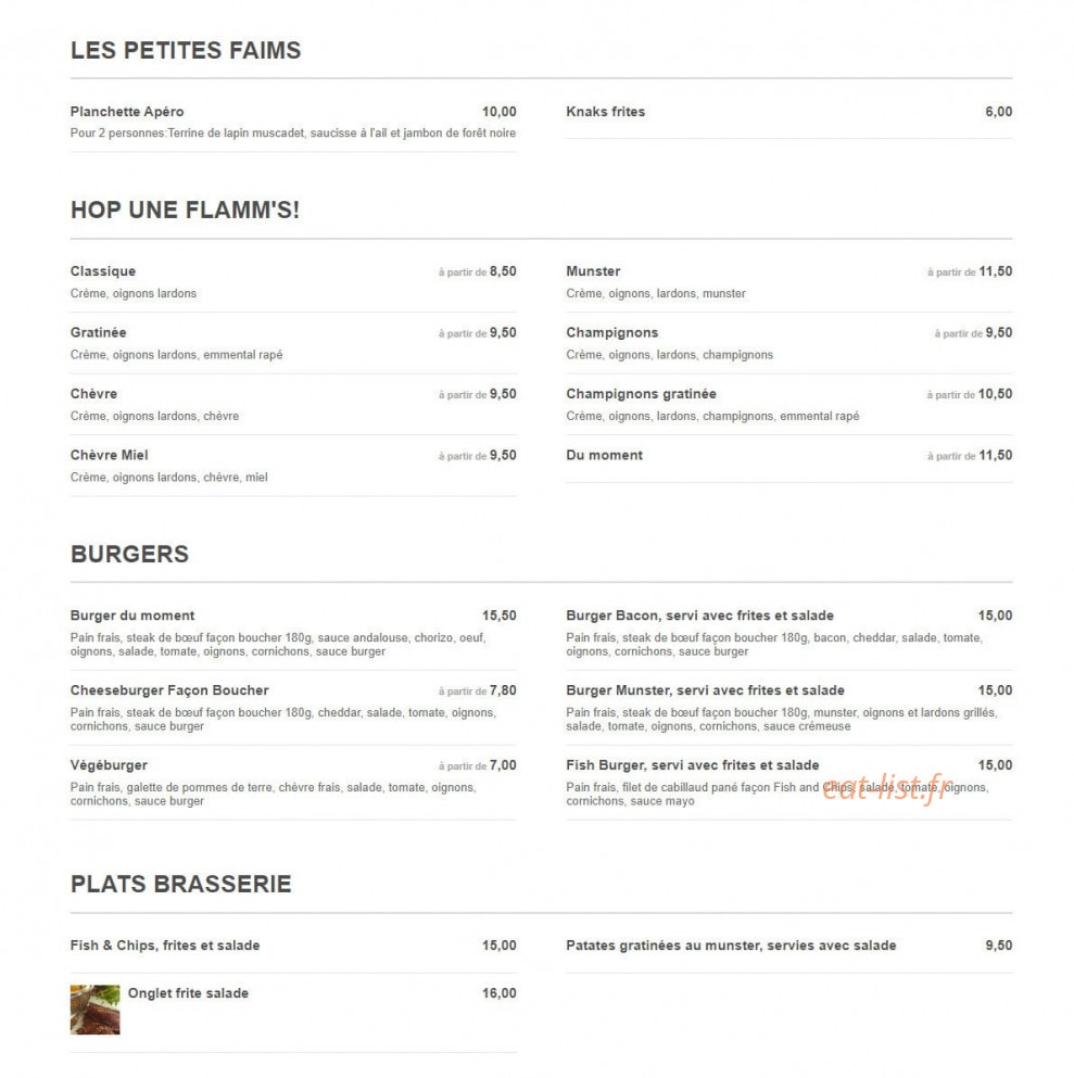 Au Stamm' — carte page 1