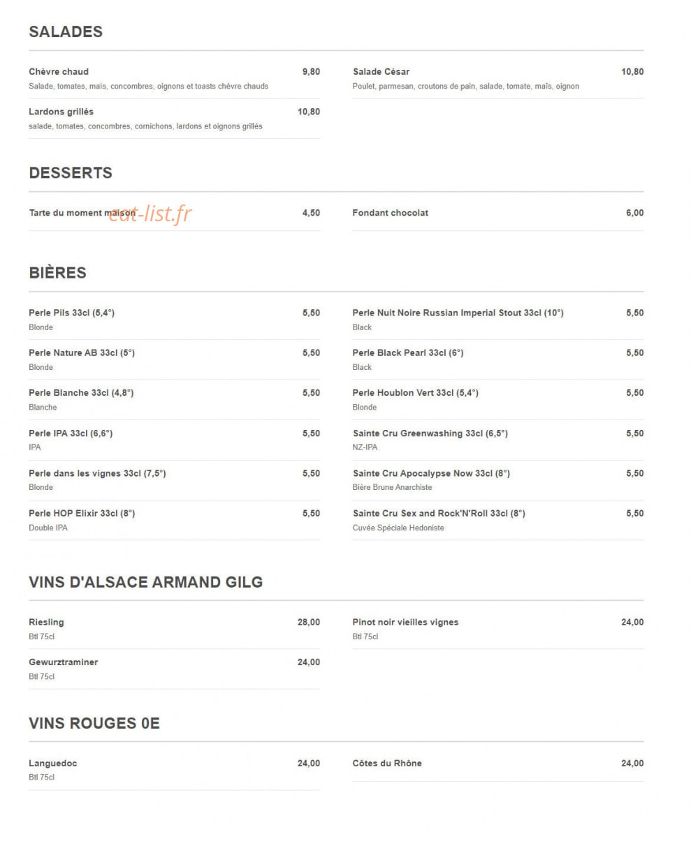 Au Stamm' — carte page 2
