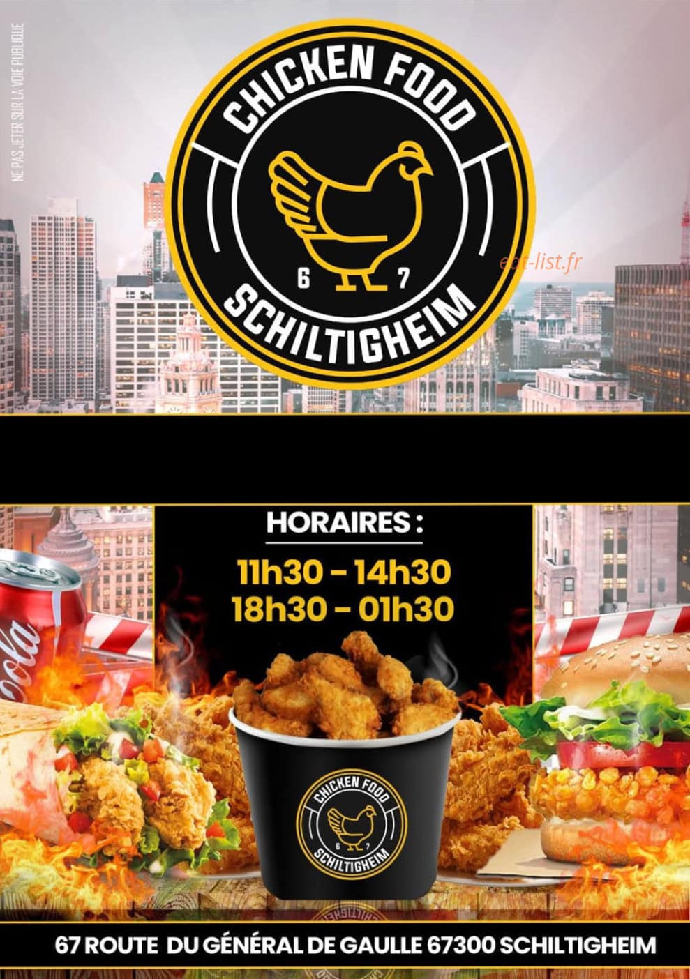 Chicken Food — carte page 1