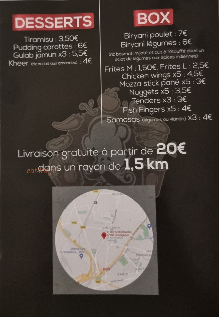 Food Corner — carte page 4