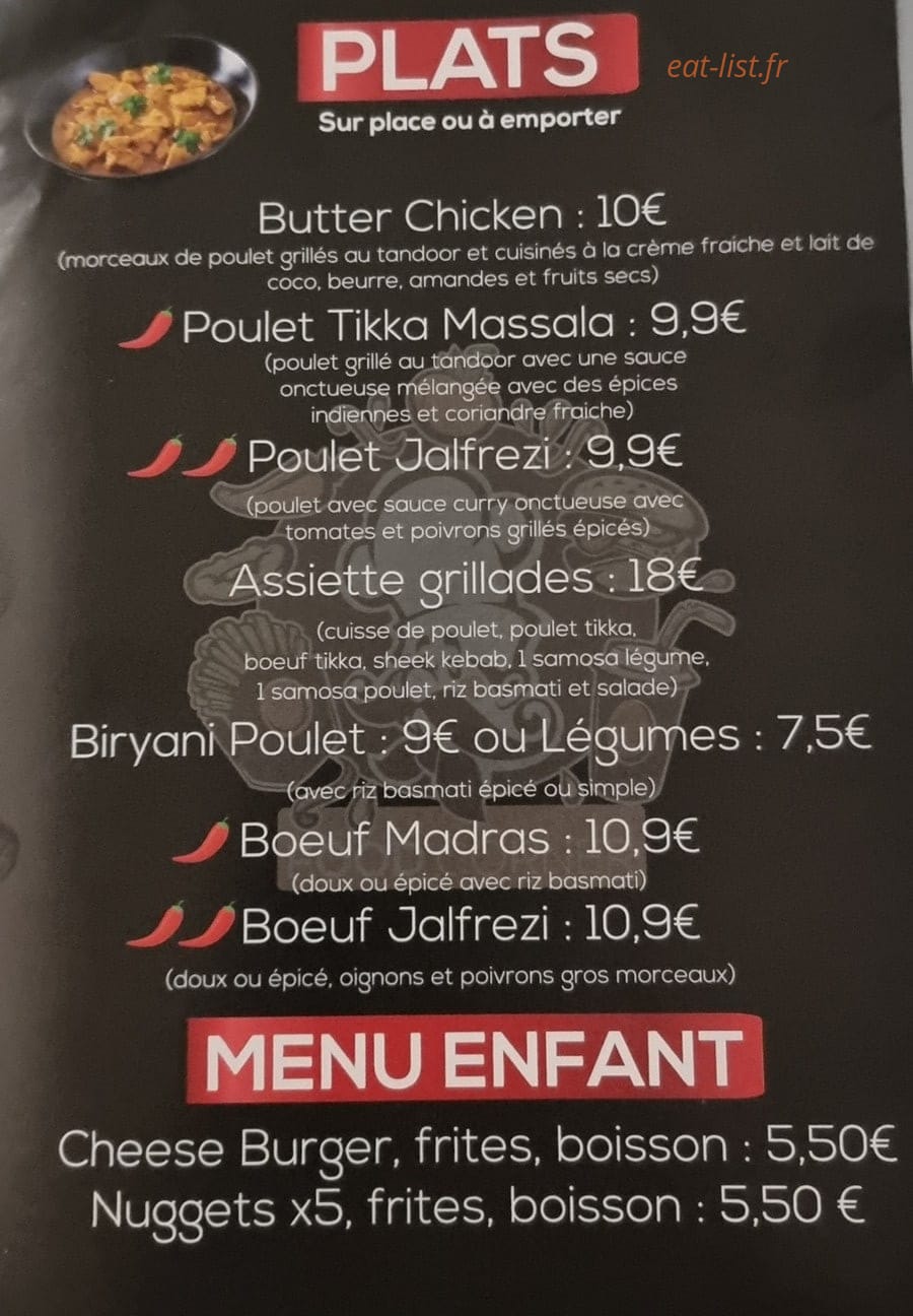 Food Corner — carte page 3