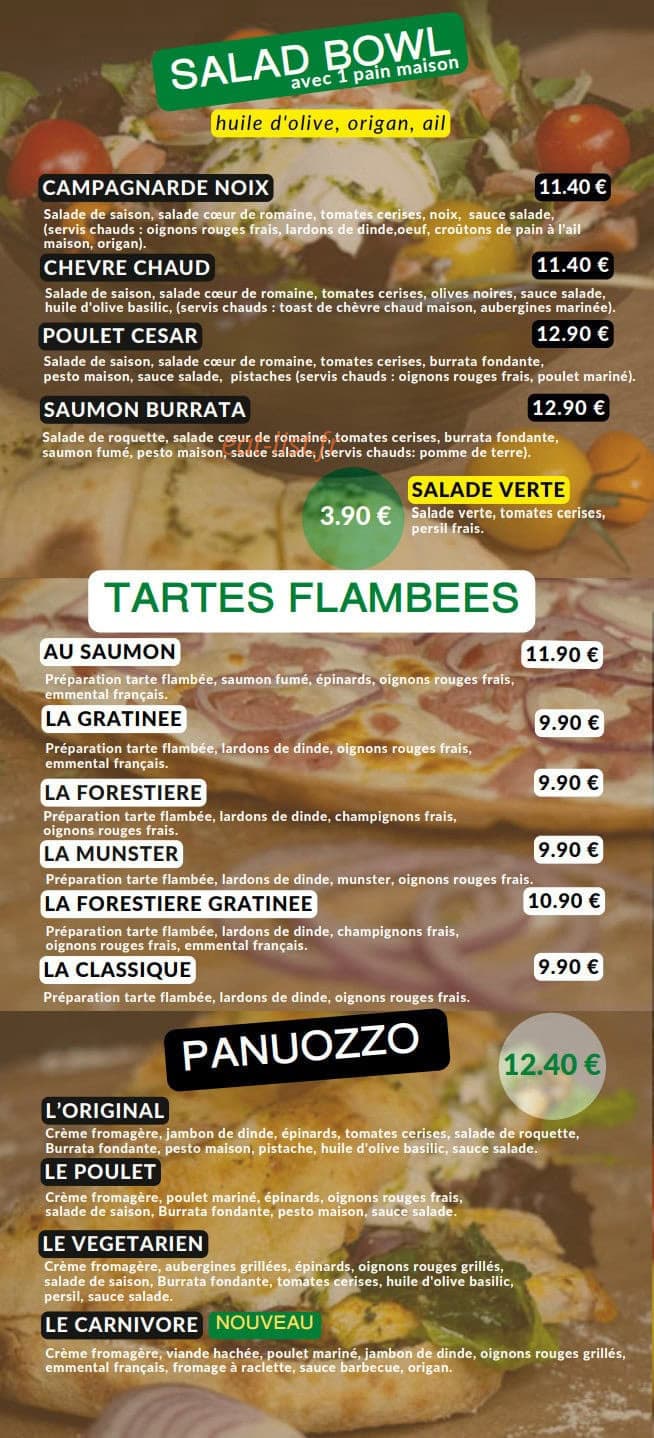 La Maison à Pizza — carte page 2
