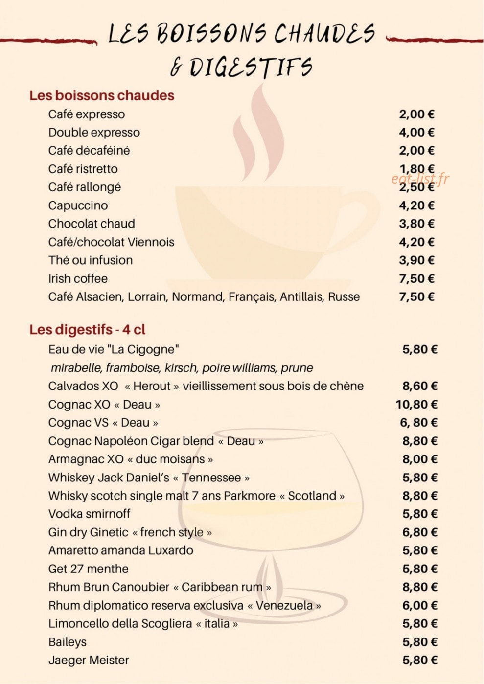 La Table du Millesime — carte page 7