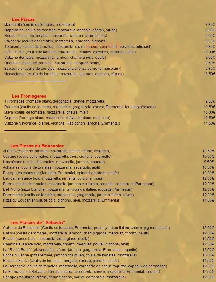 Le boucanier — carte page 7