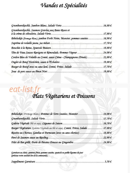 Le Diable Au Thym — carte page 3