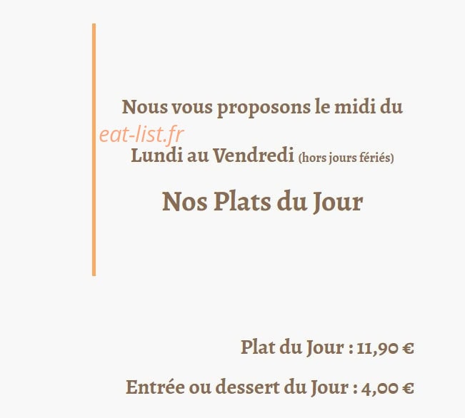 Le Diable Au Thym — carte page 2