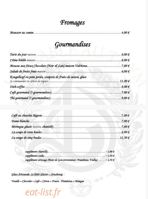 Le Diable Au Thym — carte page 4