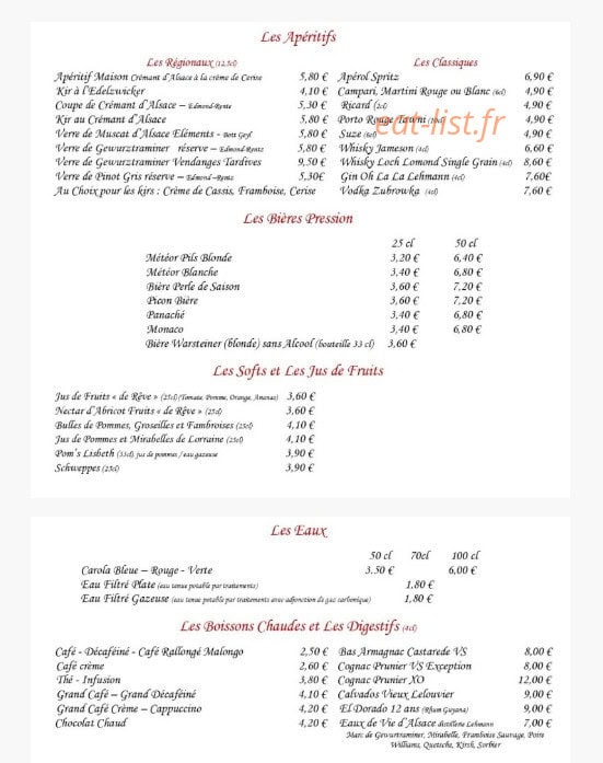 Le Diable Au Thym — carte page 5