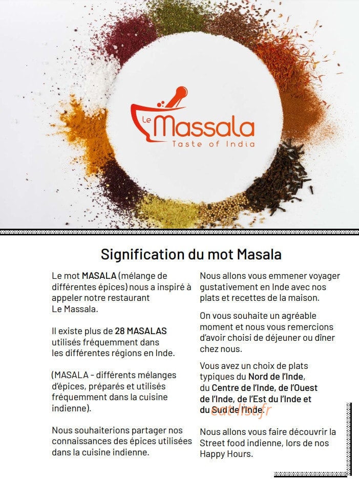 Le Massala — carte page 7