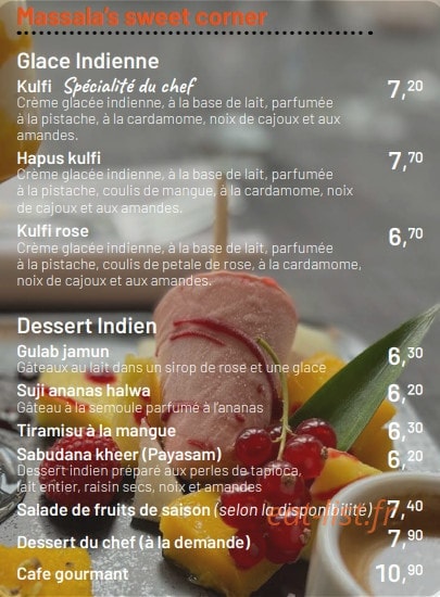 Le Massala — carte page 6