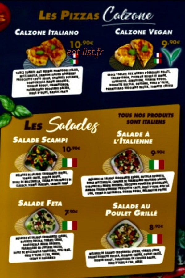 Pizza lingot d'or — carte page 4