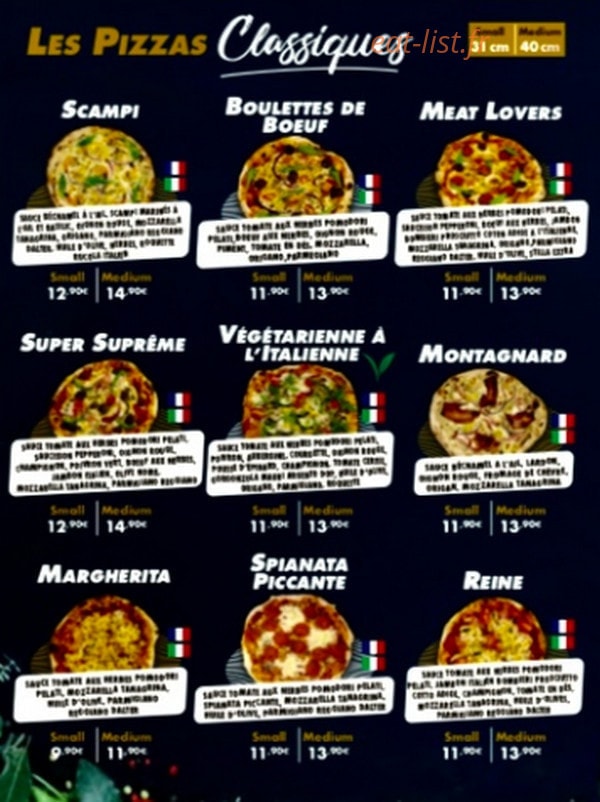 Pizza lingot d'or — carte page 2