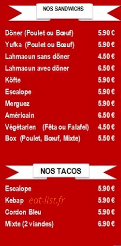 Resto Snack Principal — carte page 1