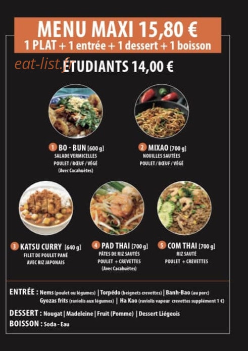 Rice Noodle — carte page 2